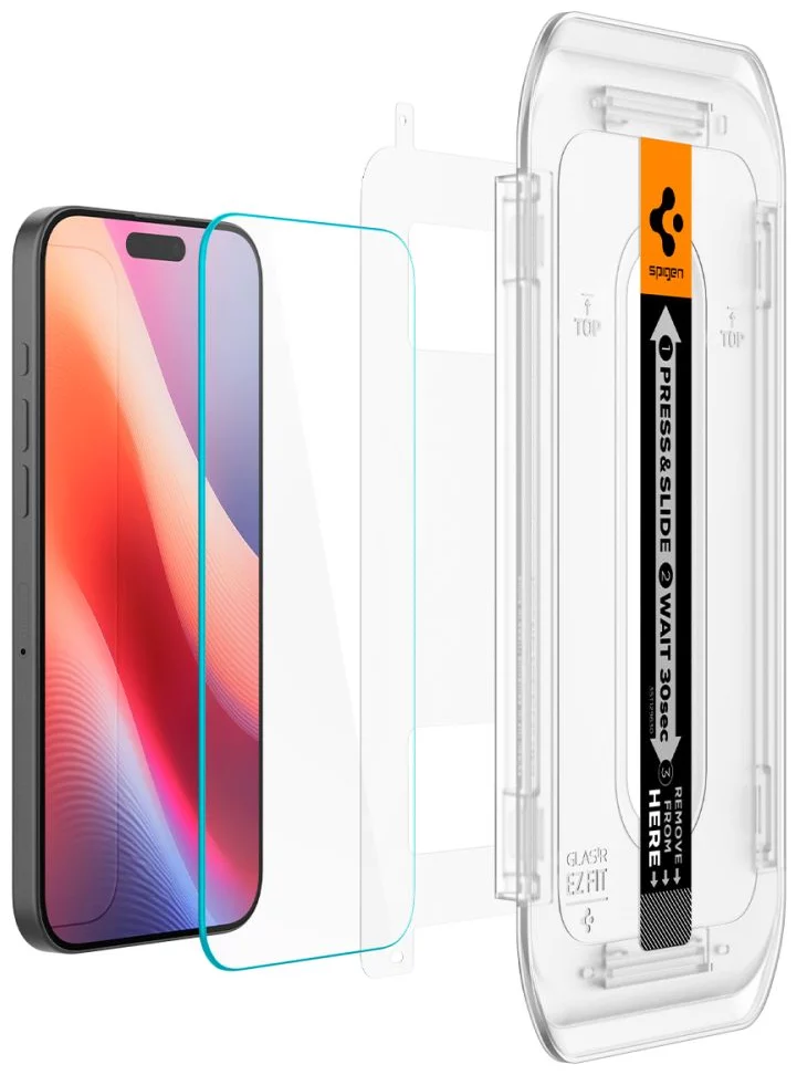 Spigen Glas.tR EZ Fit Vetro Temperato Per IPhone 16/15 - 2 Pezzi, Durezza 9H, Installazione Facile - Foto 9