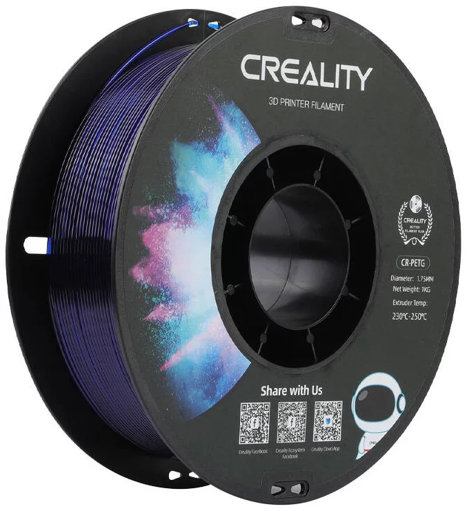 Filament Creality CR-PETG Filament (Transparent blue)