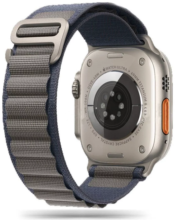 Remienok TECH-PROTECT NYLON PRO APPLE WATCH 4 / 5 / 6 / 7 / 8 / 9 / SE / ULTRA 1 / 2  (42 / 44 / 45 / 49 MM) NAVY / GREY (5906302302314)