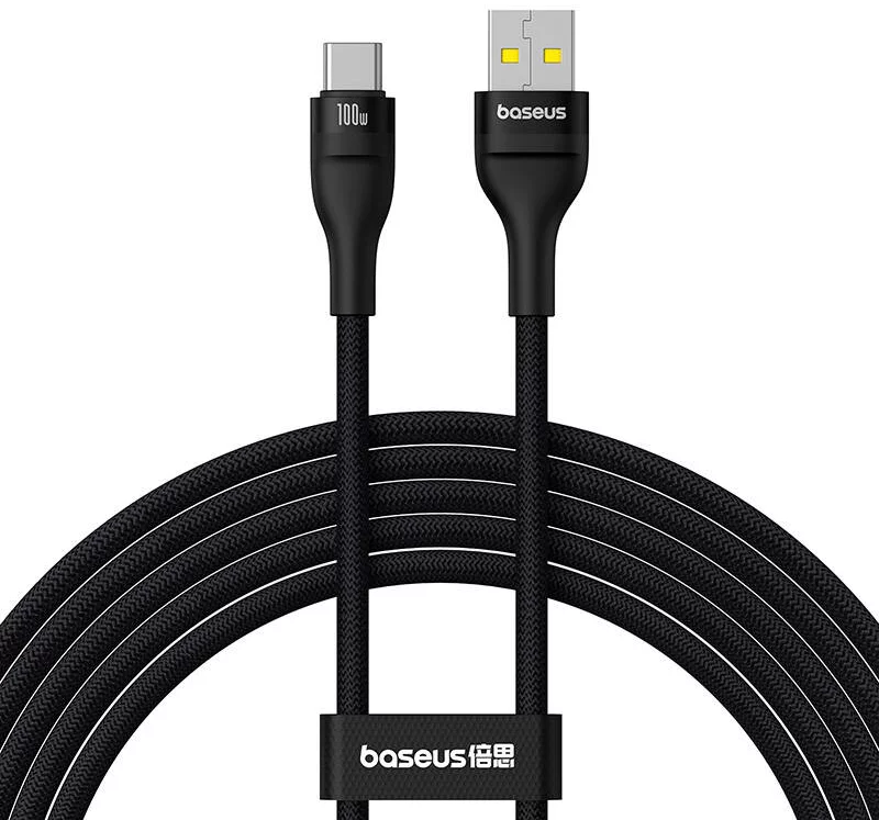 Kábel Baseus Flash 2 100W USB to USB-C cable, 2m (black)