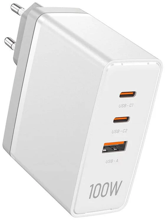 Nabíječka Vention, Wall charger, FEGW0-EU, 2xUSB-C, USB- A, 100W/100W/30W, GaN (white)