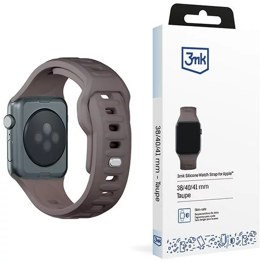 Řemínek 3MK Silicone Watch Straptaupe for Apple Watch 42/44/45/49mm