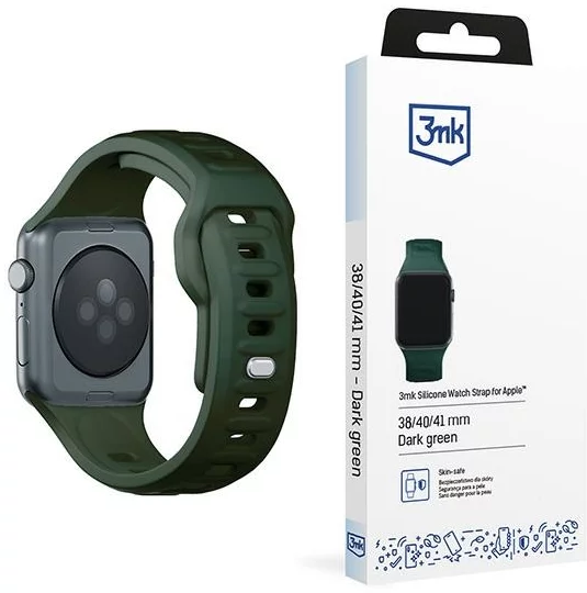 Remienok 3MK Silicone Watch Strap dark green for Apple Watch 38/40/41mm