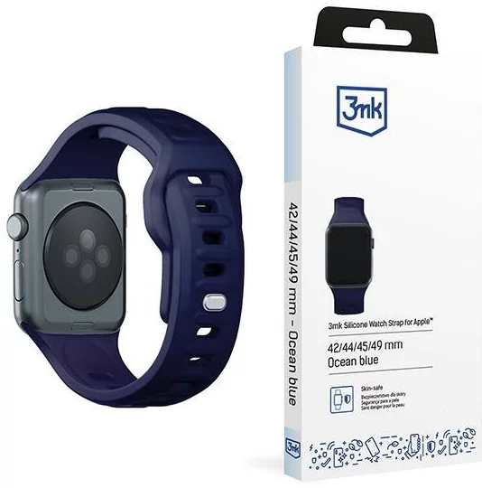 Řemínek 3MK Silicone Watch Strap ocean blue for Apple Watch 42/44/45/49mm