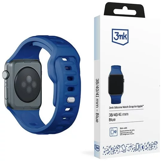 Remienok 3MK Silicone Watch Strap Blue for Apple Watch 38/40/41mm