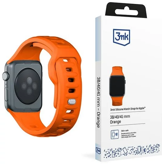 Řemínek 3MK Silicone Watch Strap orange for Apple Watch 38/40/41mm