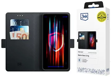 3MK portfelowe etui do Redmi Note 13 4G czarne  