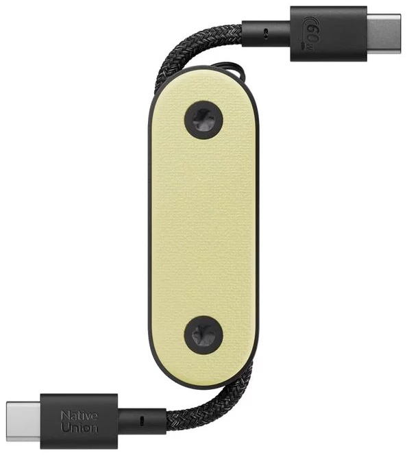 Kábel Native Union Pocket Cable (USB-C - USB-C), lemon (POCK-C-LMO-NP)