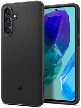 SPIGEN ESSENTIAL SANDBLAST Galaxy M55 5G matt schwarz (ACS07541)  