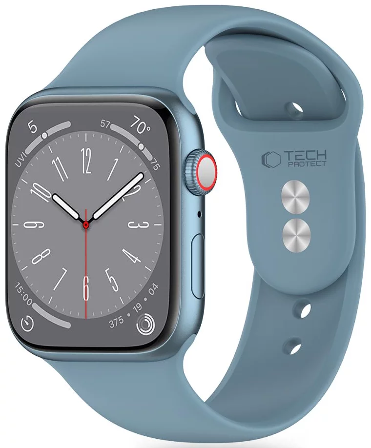 Řemínek TECH-PROTECT SILICONE APPLE WATCH 4 / 5 / 6 / 7 / 8 / 9 / SE / ULTRA 1 / 2 (42 / 44 / 45 / 49 MM) WINTER BLUE (5906302310012)