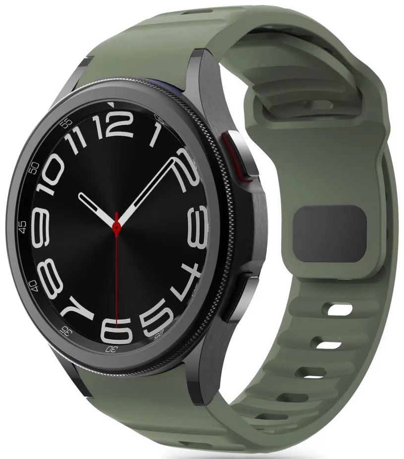 Remienok TECH-PROTECT SILICONE LINE SAMSUNG GALAXY WATCH 4 / 5 / 5 PRO / 6 / 7 / FE OLIVE GREEN (5906302313617)