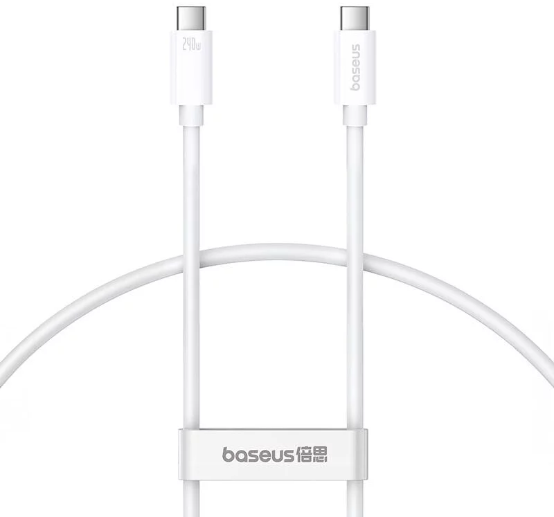 Kábel Baseus Superior USB4 USB-C to USB-C Cable, 240W, 1m (White)