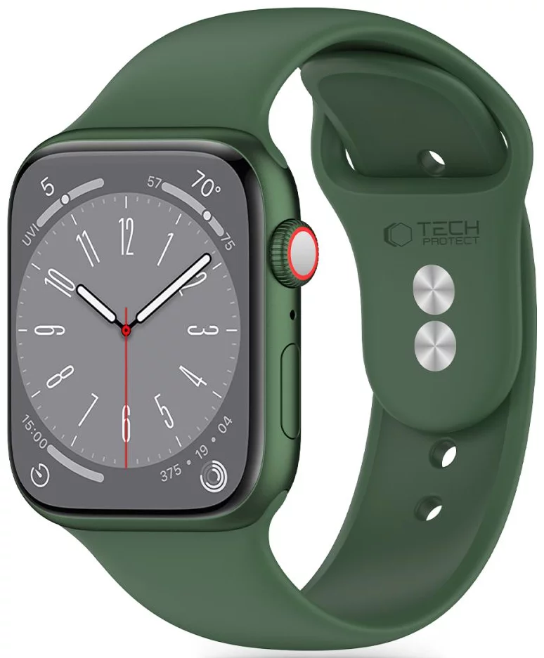 Řemínek TECH-PROTECT SILICONE APPLE WATCH 4 / 5 / 6 / 7 / 8 / 9 / SE / ULTRA 1 / 2 (42 / 44 / 45 / 49 MM) OLIVE (5906302310043)