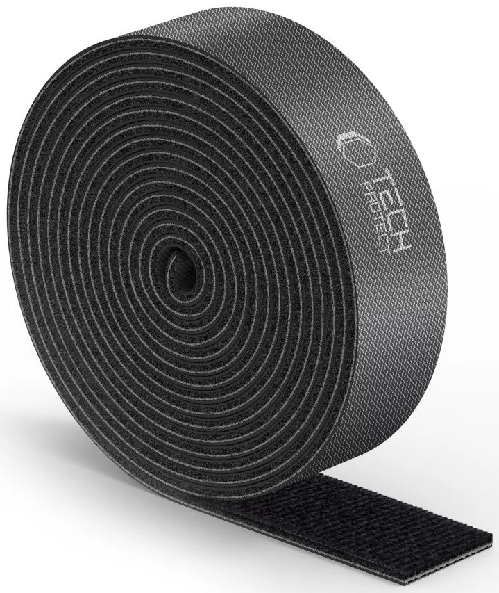 Doplňkové příslušenství TECH-PROTECT VELCRO CABLE ORGANIZER 300CM BLACK (5906302310753)