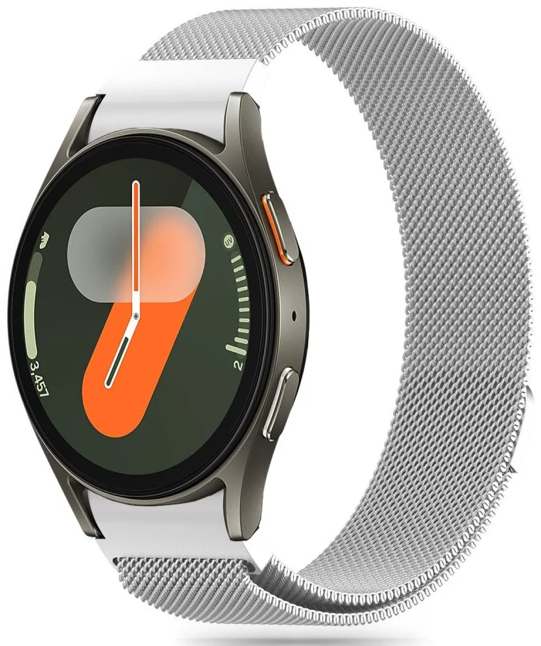 Řemínek TECH-PROTECT MILANESEBAND SAMSUNG GALAXY WATCH 4 / 5 / 5 PRO / 6 / 7 / FE SILVER (5906302313778)