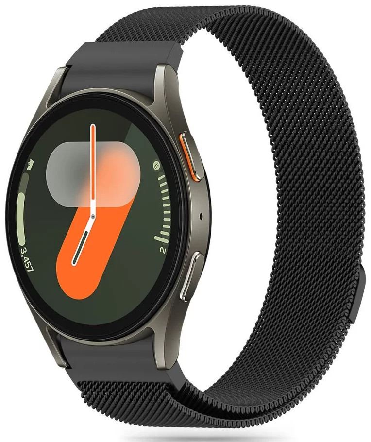 Remienok TECH-PROTECT MILANESEBAND SAMSUNG GALAXY WATCH 4 / 5 / 5 PRO / 6 / 7 / FE BLACK (5906302313785)