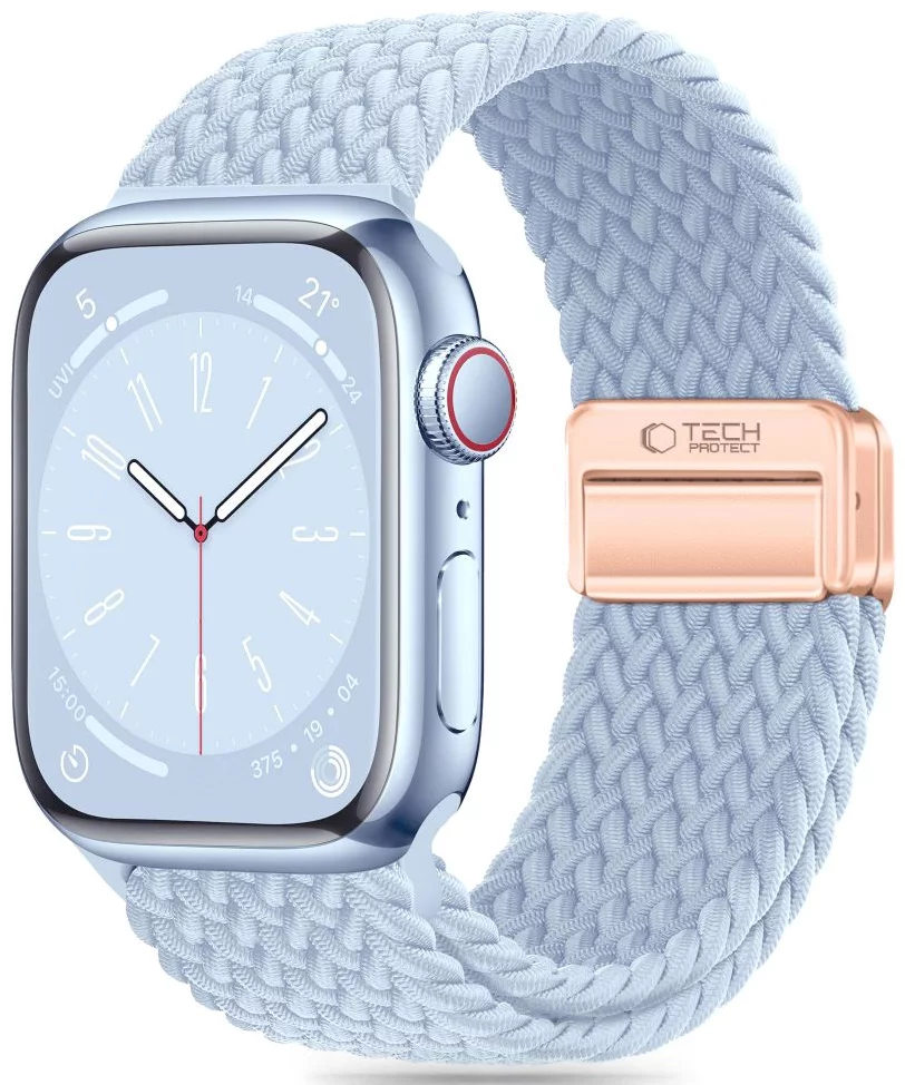 Remienok TECH-PROTECT NYLONMAG APPLE WATCH 4 / 5 / 6 / 7 / 8 / 9 / SE / ULTRA 1 / 2 (42 / 44 / 45 / 49 MM) BABY BLUE (5906302312795)