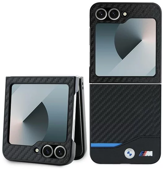 Kryt BMW BMHCZF622NBCK Z Flip6 F741 black hardcase Carbon Blue Line (BMHCZF622NBCK)