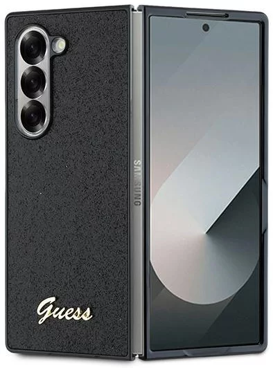 Kryt Guess GUHCZFD6HGGSHK Z Fold6 F956 black 4G Glitter Script (GUHCZFD6HGGSHK)