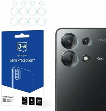 3MK verre de protection pour lentille Redmi Note 13 4G 4 pcs  