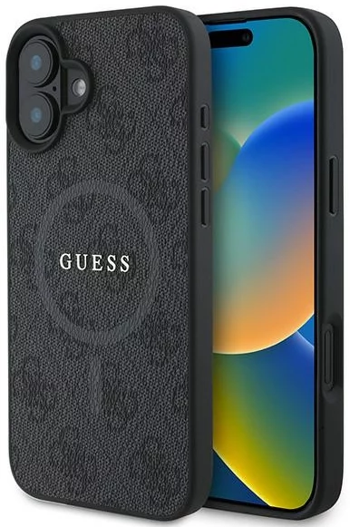 Kryt Guess GUHMP16MG4GFRK iPhone 16 Plus 6.7" black hardcase 4G Ring Classic Logo MagSafe (GUHMP16MG4GFRK)