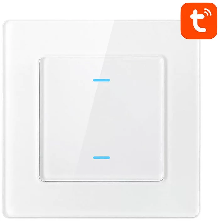 Prepínač Avatto N-TS10-W2 Double TUYA WiFi Touch Light Switch (white)