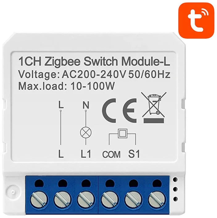 Prepínač Avatto Smart ZigBee Wall Switch LZWSM16-W1 Without Neutral TUYA