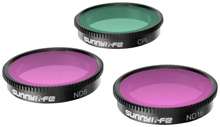 Filter Sunnylife CPL, ND8, ND16 Filter Set for Insta360 GO 3/2 Camera