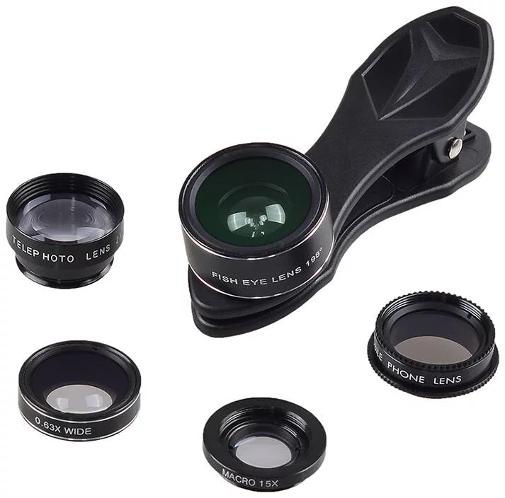 Objektív APEXEL APL-DG5H 5in1 Universal Phone Lens Kit