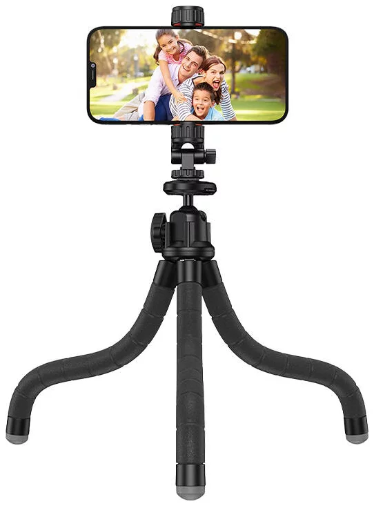 APEXEL APL-JJ025 Flexible Tripod + GoPro Adapter (Black)