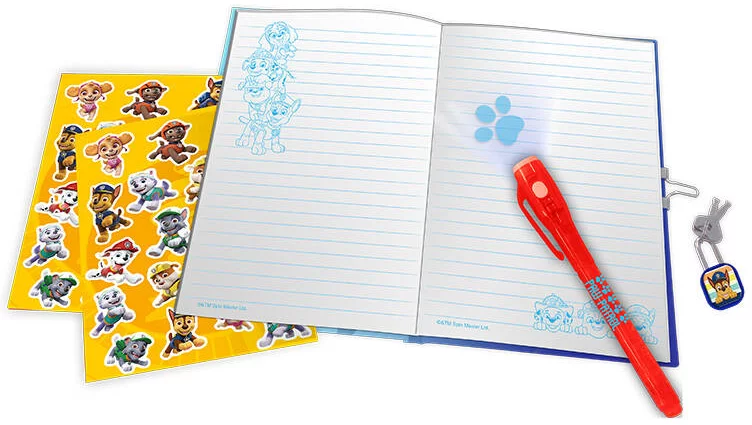 Doplňkové příslušenství KiDS Licensing Diary with magic pen Paw Patrol