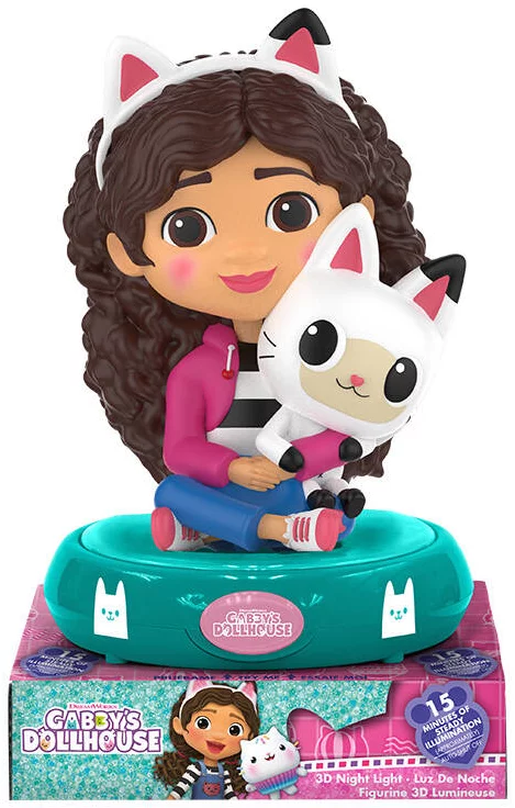 KiDS Licensing Night lamp 3D figure Gabby Gabby's Dollhouse