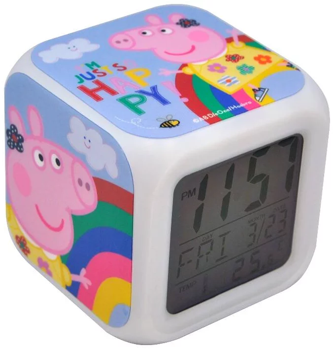 Budík KiDS Licensing Digital clock with alarm Peppa Pig PP17073