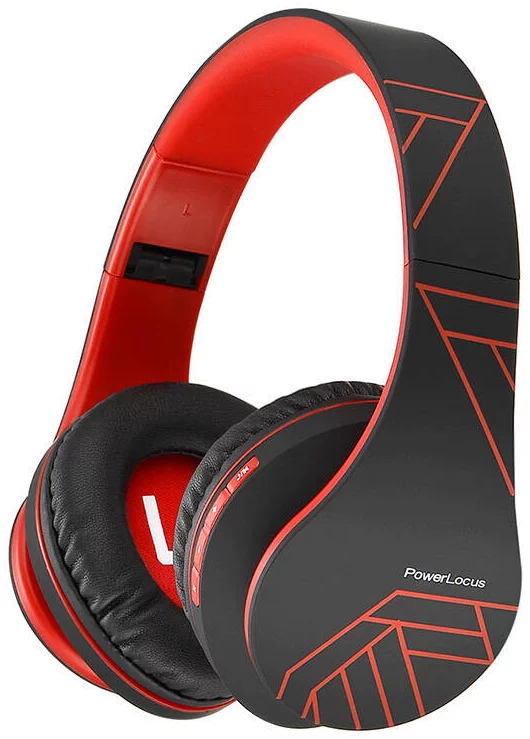 Sluchátka PowerLocus P2 Wireless Headphones (black-red)