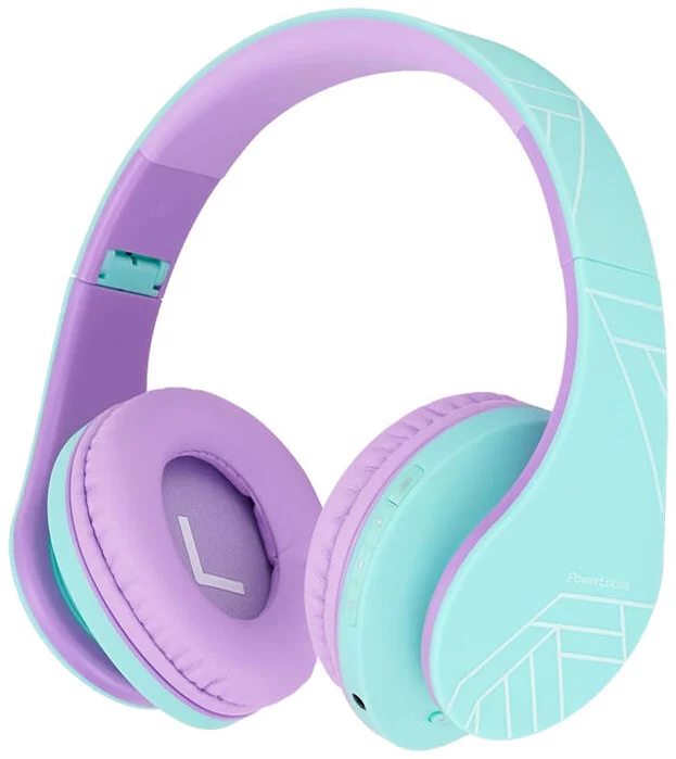 Sluchátka PowerLocus P2 Wireless Headphones for kids (blue-purple)