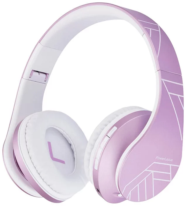 Sluchátka PowerLocus P2 Wireless Headphones for kids (pink-white)