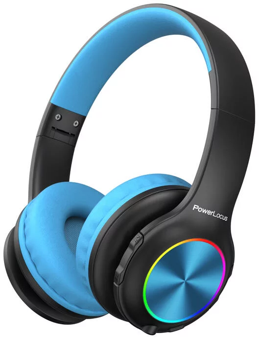 Sluchátka PowerLocus Wireless Headphones for kids PLED (black&blue)