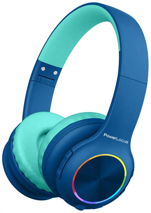 Sluchátka PowerLocus Wireless Headphones for kids PLED (navy&blue)