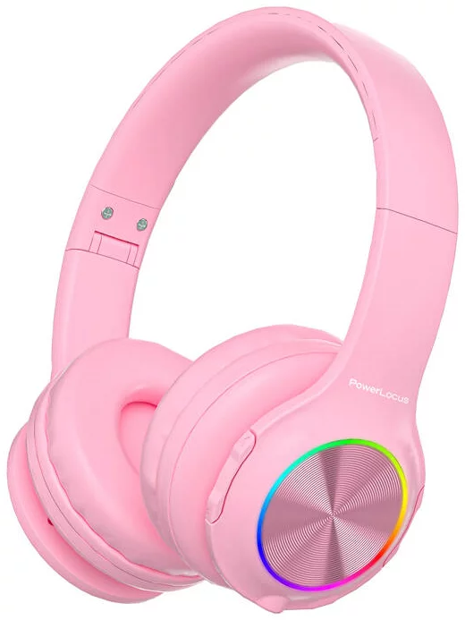 Sluchátka PowerLocus Wireless Headphones for kids PLED (pink)