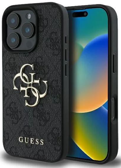 Kryt Guess GUHCP16X4GMGGR iPhone 16 Pro Max 6.9" black hardcase 4G Big Logo (GUHCP16X4GMGGR)