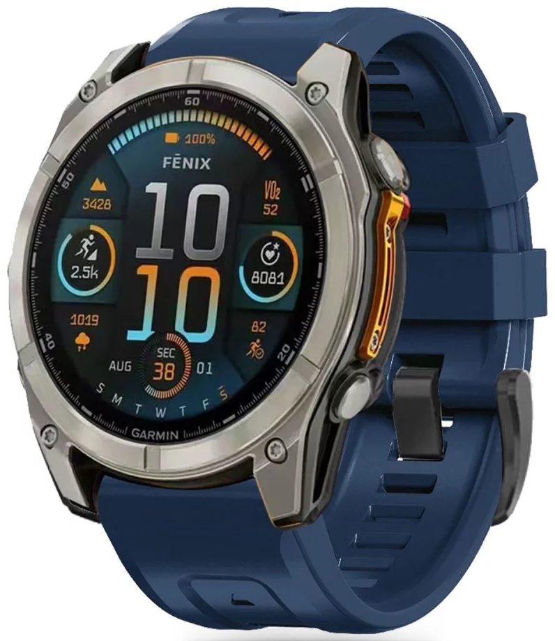 Remienok TECH-PROTECT SILICONE GARMIN FENIX 5 / 6 / 6 PRO / 7 / 8 (47 MM) / E NAVY BLUE (5906302377213)