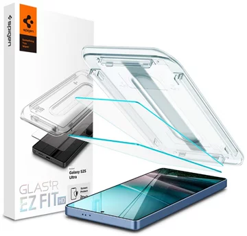 Spigen Glass tR EZ Fit HD комплект от 2, прозрачен - Samsung Galaxy S25 Ultra  