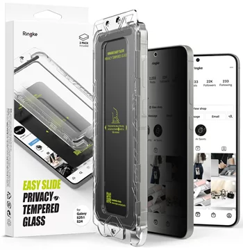 RINGKE Easy Slide 2-Pack Schutzglas Privacy für Galaxy S25 Privacy (8800274968455)