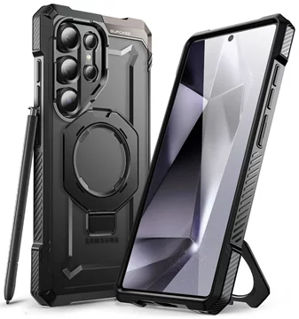 SUPCASE UB Grip Mag MagSafe schwarze Hülle für Galaxy S25 Ultra  