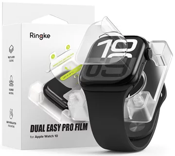 RINGKE Dual Easy Pro 2er-Pack Schutzfolie für Apple Watch 10 (42 mm) Klar (8800293851622)