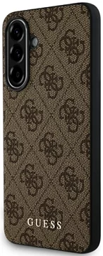 Guess Case 4G Metal Gold Logo for Samsung Galaxy A56 brown (GUHCSA56G4GFBR)