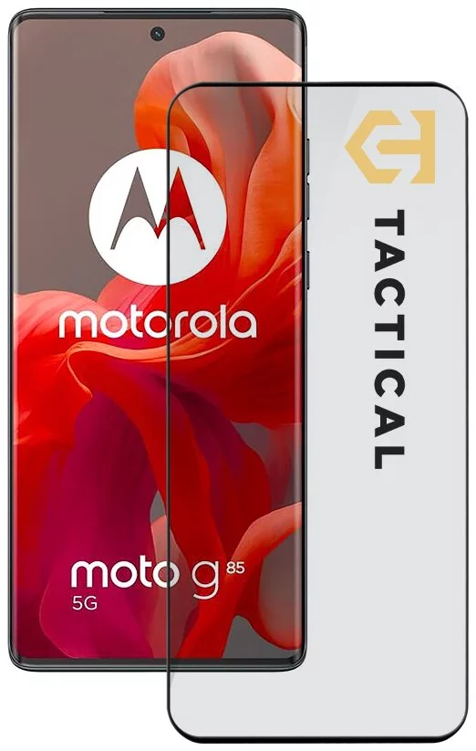 Tactical Glass Shield 5D for Motorola G85 5G Black (57983121906)